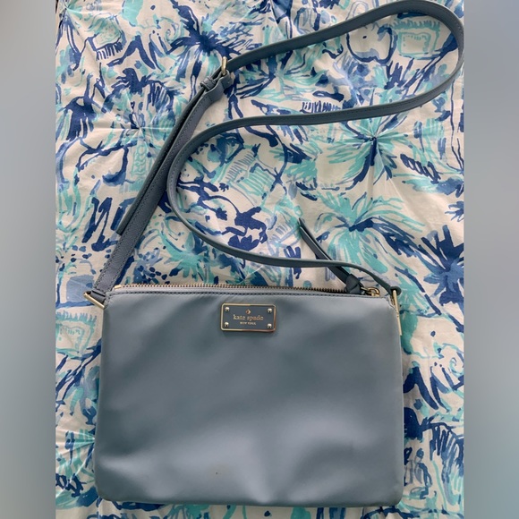 kate spade Handbags - Kate Spade Light Blue Crossbody Purse